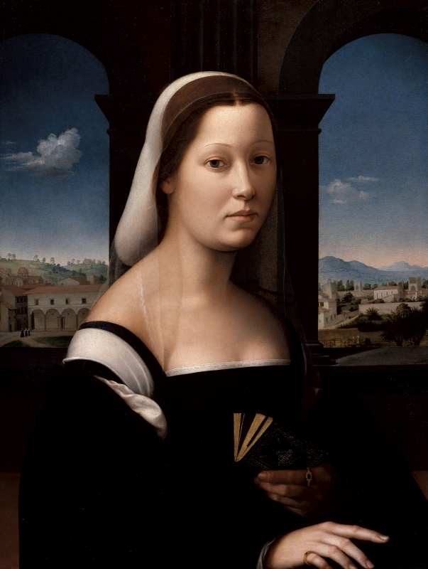 Ridolfo del Ghirlandaio, Dame au voile (la «Monaca»), 1510 – 1515 env., Huile sur toile, 65 x 48,1 cm Florence, Galerie des Offices © S.S.P.S.A.E e per il Polo Museale della Città di Firenze
