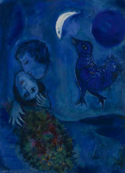 Paysage bleu de Chagall