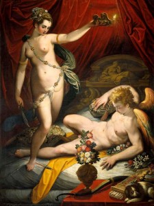  Jacopo Zucchi, Amour et Psyché, 1589. Huile sur toile, 173 x 130 cm. Rome, Galleria Borghese. © 2013. Photo Scala, Florence - courtesy of the Ministero Beni e Att. Culturali  