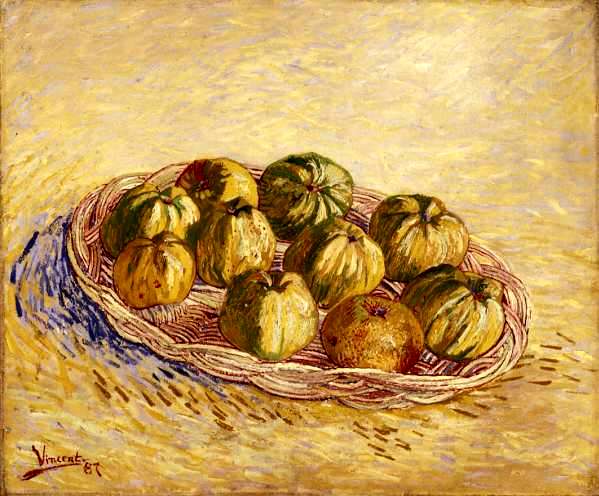 Vincent van Gogh (1853-1890) Nature morte avec panier de pommes, Paris, automne 1887, huile sur toile Saint Louis, Saint Louis Art Museum, don de Sydney M. Shoenberg Sr 