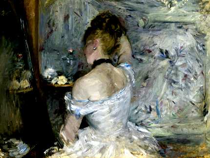 Berthe Morisot femme à sa toilette