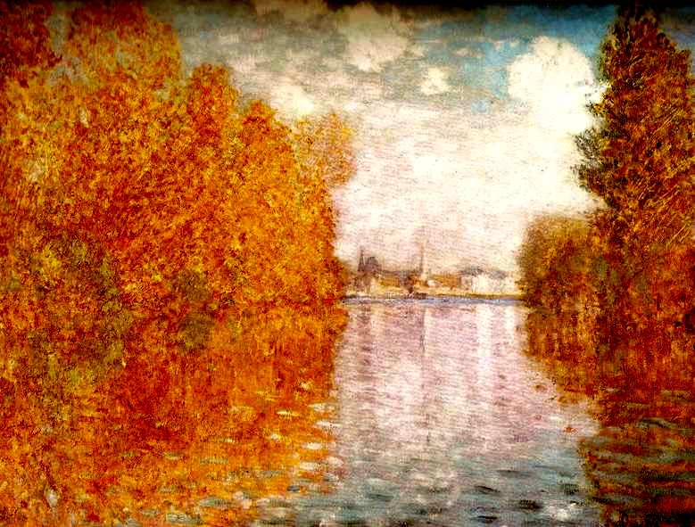 Claude Monet Effet d’automne à Argenteuil 1873 Huile sur toile, 55 x 74,5 cm Londres, The Courtauld Gallery