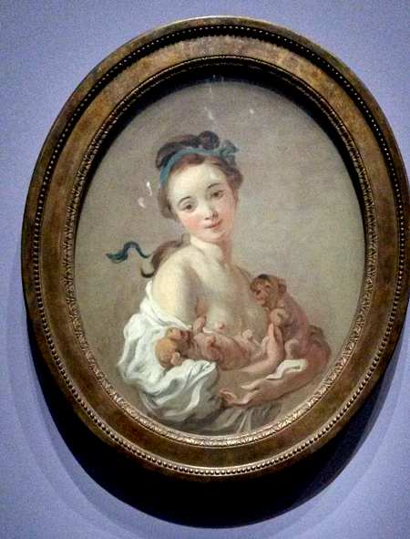 Jean-Honoré Fragonard La Jeune Fille aux petits chiens vers 1770 huile sur toile ; 61 x 50 cm Collection Koons © Koons Collection