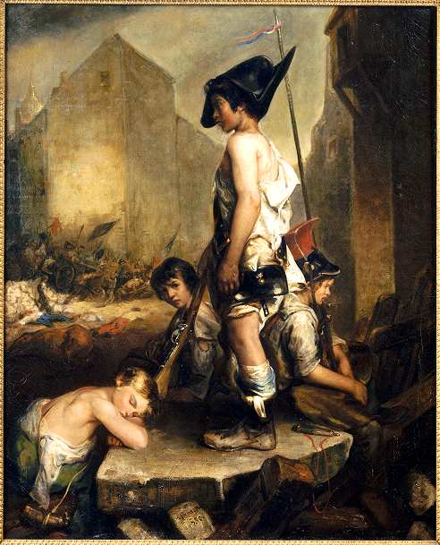 Philippe-Auguste Jeanron Les Petits Patriotes 1830 Huile sur toile 101 x 81 cm inv. FNAC PFH-5689 Paris, Centre national des arts plastiques en dépôt au musée des Beaux-Arts de Caen Photo © RMN-Grand Palais / Daniel Arnaudet
